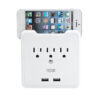 Wall Tap 3 Outlet w/ 2 USB Ports and Phone Stand